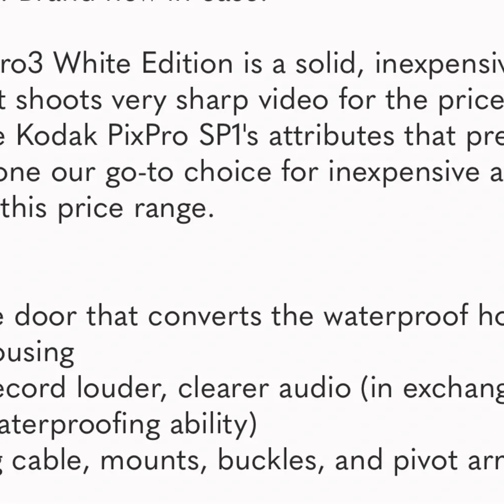 GoPro's Hero3 White Edition - EUC
